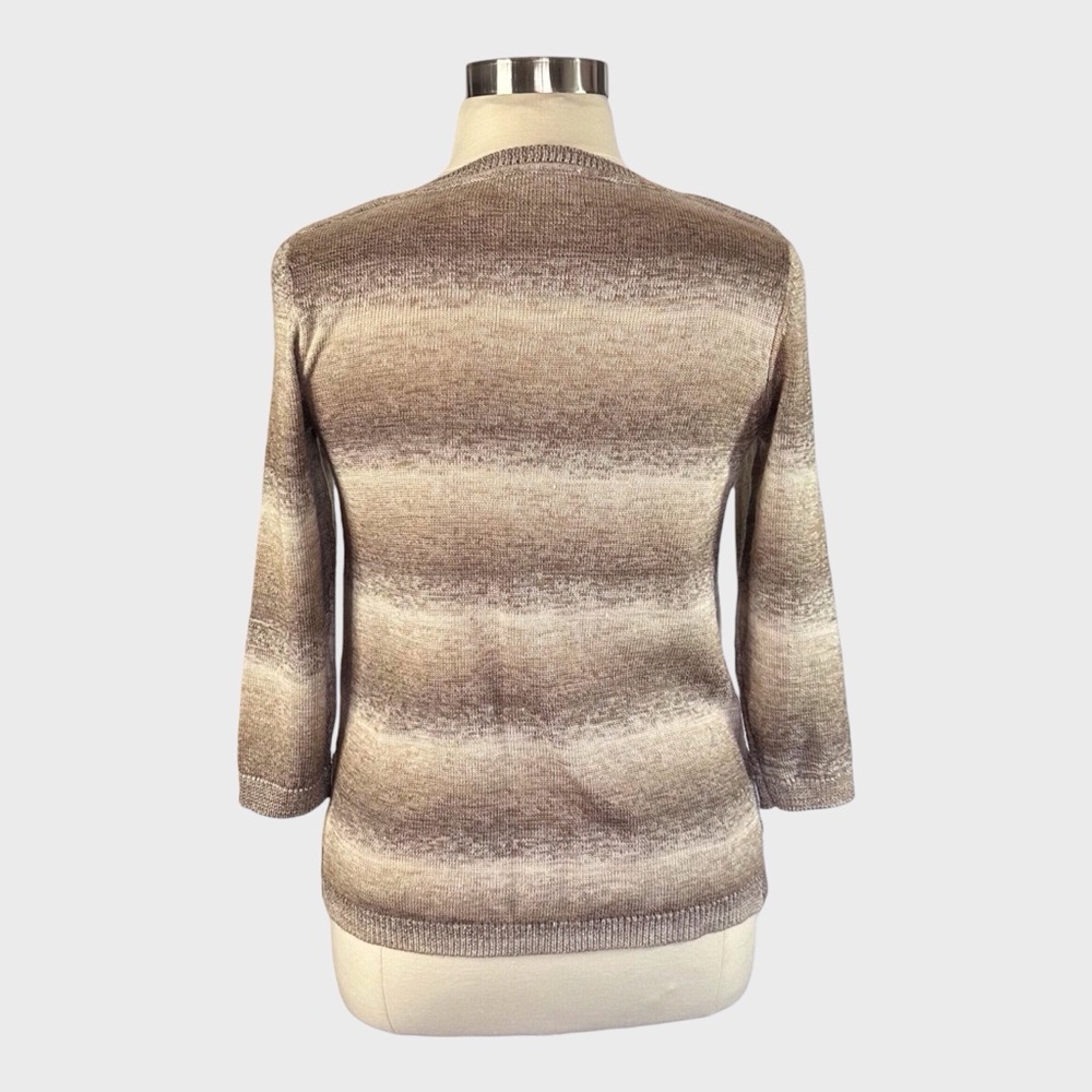 Alfred Dunner Petite Textured Knit Sweater - Picture 3 of 7